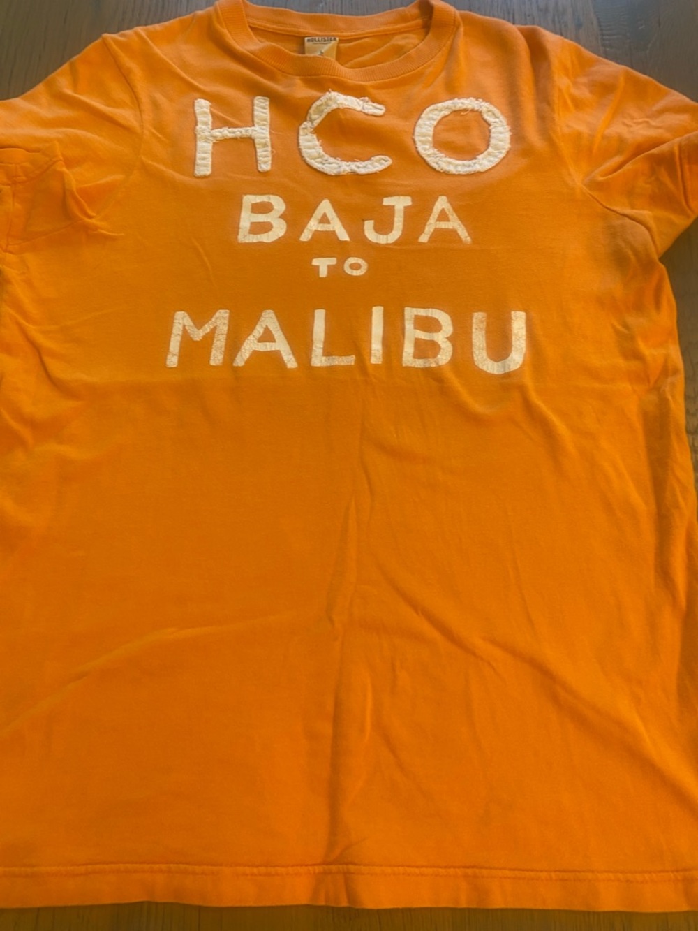 Men’s Hollister HCO BAJA to MALIBU Orange Graphic Tee